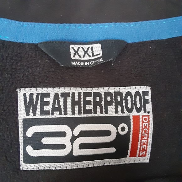 32 DEGREES WEATHERPROOF SOFTSHELL ZIP JACKET BLACK MENS SIZE XXL   NWOT - Picture 7 of 12